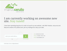 Tablet Screenshot of marcocerullo.info